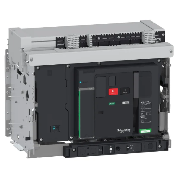 Interrupteur MasterPacT MTZ1 1600A HA 4P 75KA motorisé 230VCA Débrochable Chassis verrou RAC AV/AV