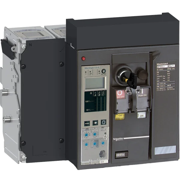 Disjoncteur MasterPacT NT 1600A H1 4P 42KA MicroLogic 5.0P MANU Débrochable sans châssis